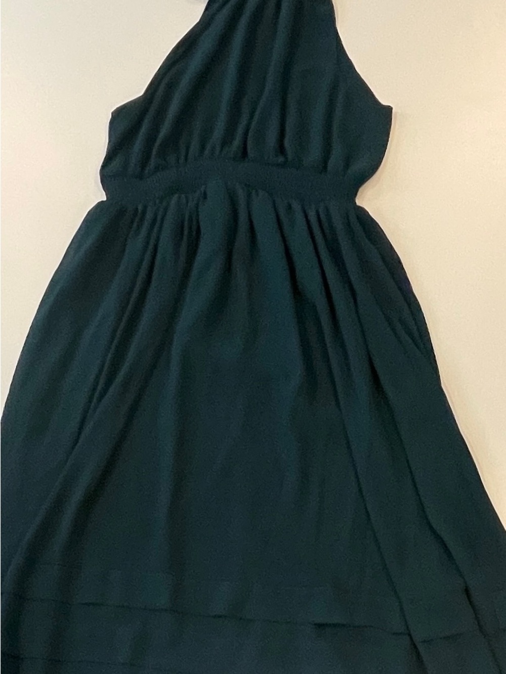 Daniel Rainn Green Halter Maxi Dress
